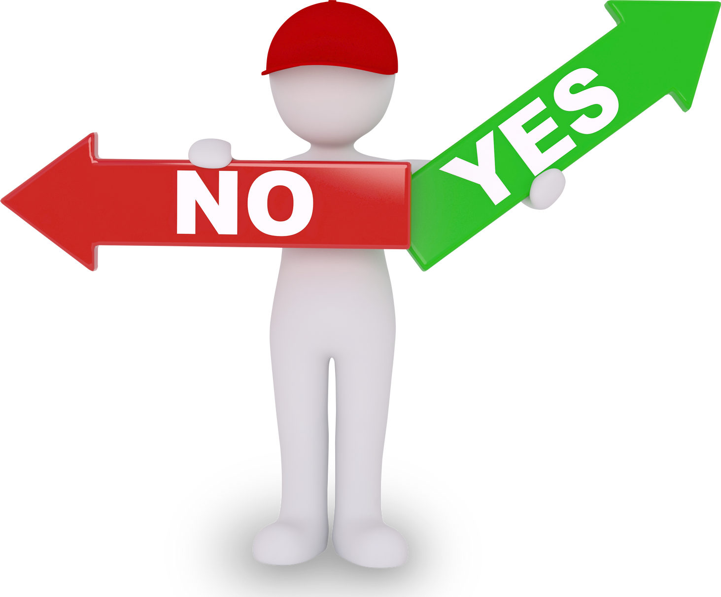Yes or No Decision-Making Illustration
